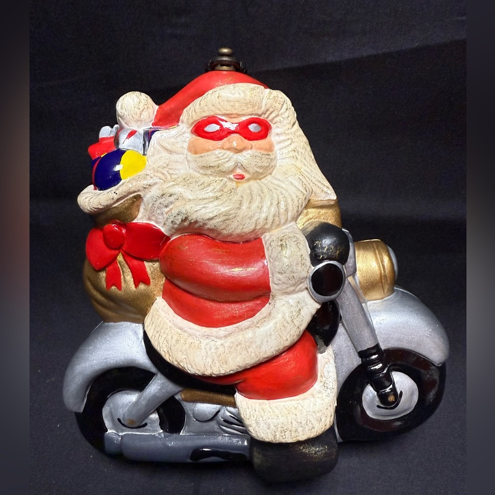 Timmy Woods Biker Santa Purse—Signed by the Artist!